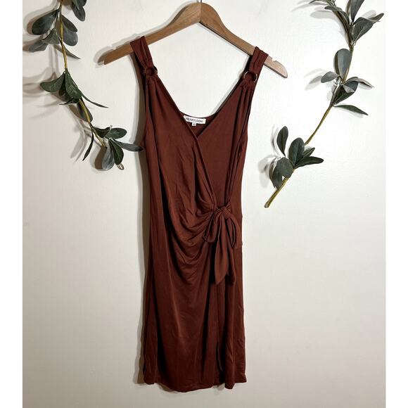 Heartloom Brown Wrap Tank Dress LAST CALL - Picture 1 of 4